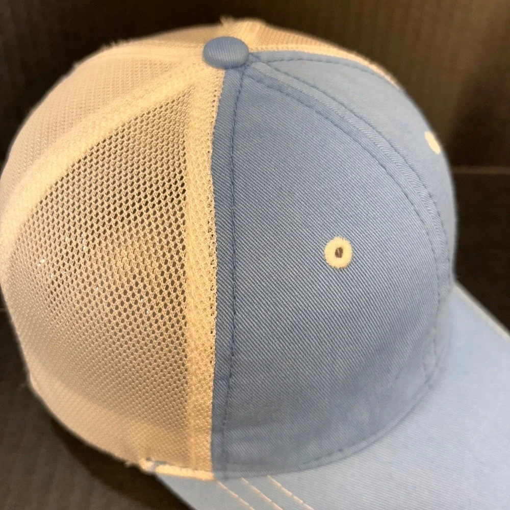Callaway Golf Embroidered Rhinestone C Womens Light Blue Hat Mesh Trucker OSFA